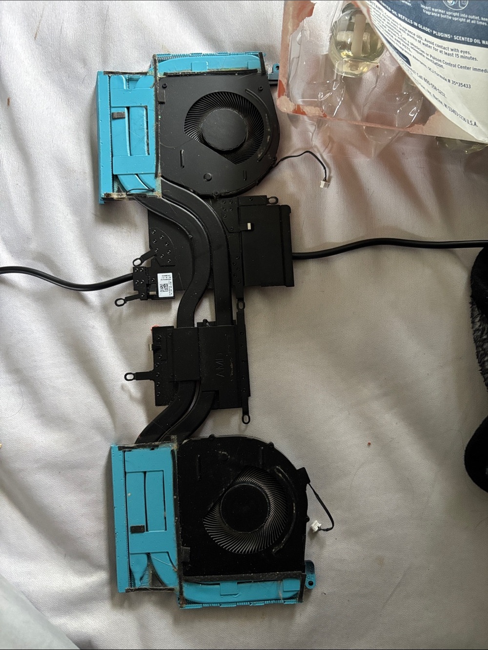 Replacement VR/AR Cooling Fans and Heatsink Assembly - Blue/Black